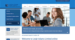 Desktop Screenshot of leighadams.co.uk